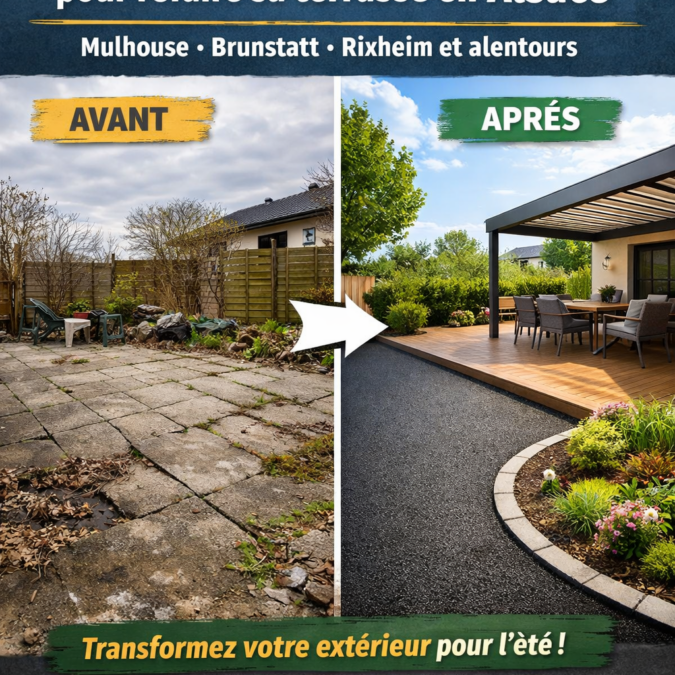 Pourquoi le printemps est la meilleure p&eacute;riode pour refaire sa terrasse en Alsace (Mulhouse, Brunstatt, Rixheim et alentours) Riedisheim